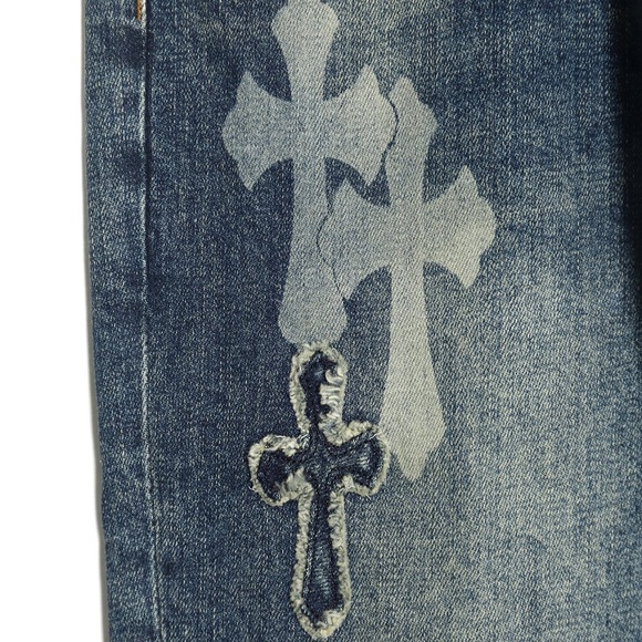 Chrome Hearts Blue Cross Jeans - Picture 4 of 9